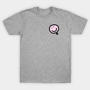 Minimal Feminist Female Smile T-Shirt